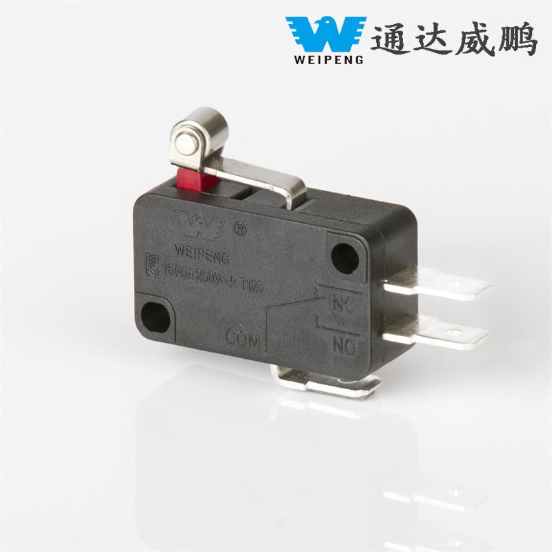 Công tắc vi sóng con lăn tự đặt lại 16A 3 chân