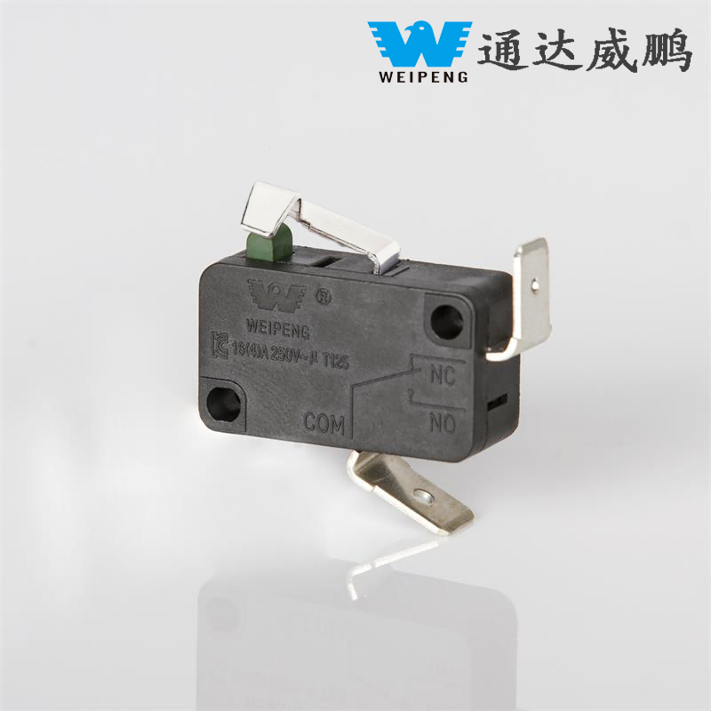 Công tắc Micro dòng điện cao có tay cầm hình vòng cung 16A