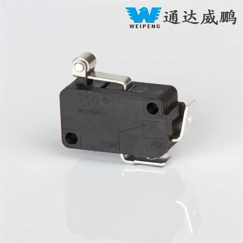Công tắc vi mô tự đặt lại 16A Công tắc thiết bị gia dụng bánh xe ngắn