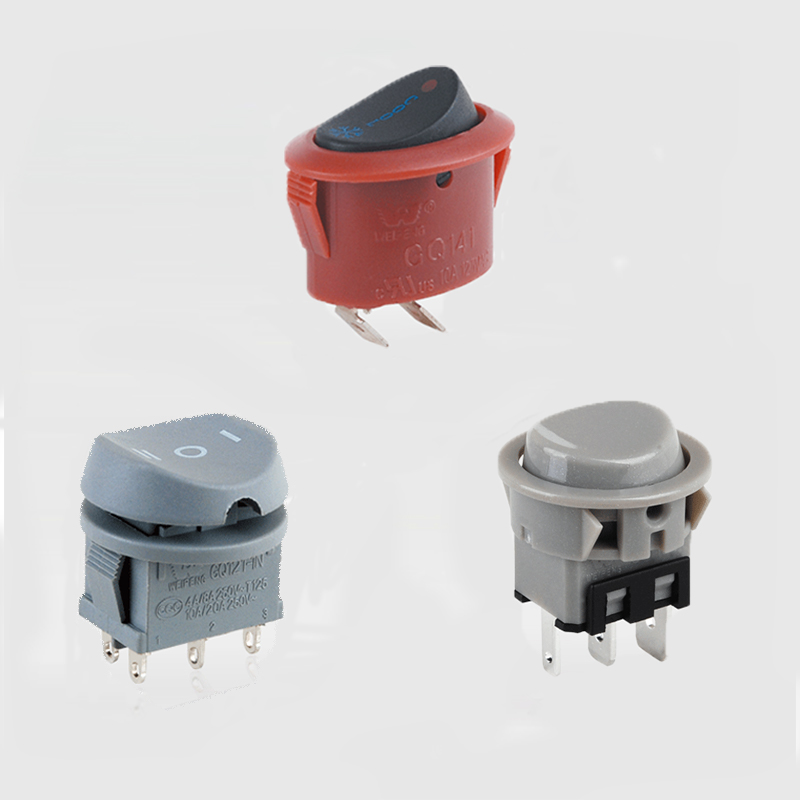 Bật/Tắt Công tắc Rocker tròn 2pin /3pin