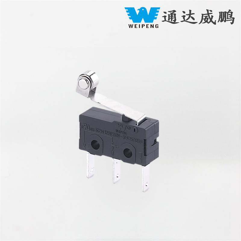 Công tắc Micro 3 chân chịu nhiệt độ cao 5A 125V/250V có con lăn cho thiết bị công nghiệp