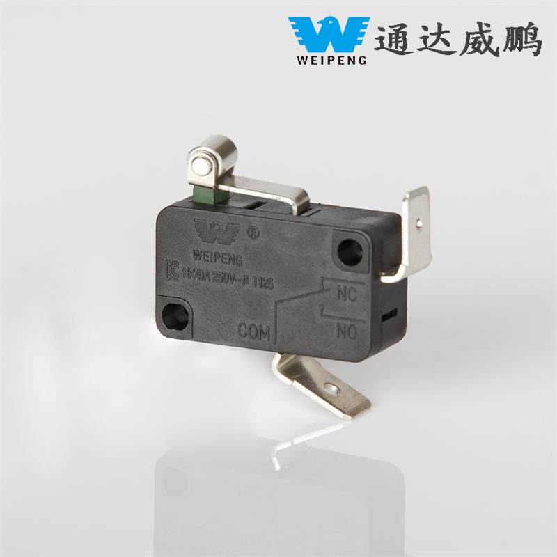 Bán hàng trực tiếp tại nhà máy Công tắc micro 16A Cần gạt ngắn Con lăn du lịch Micro Switch