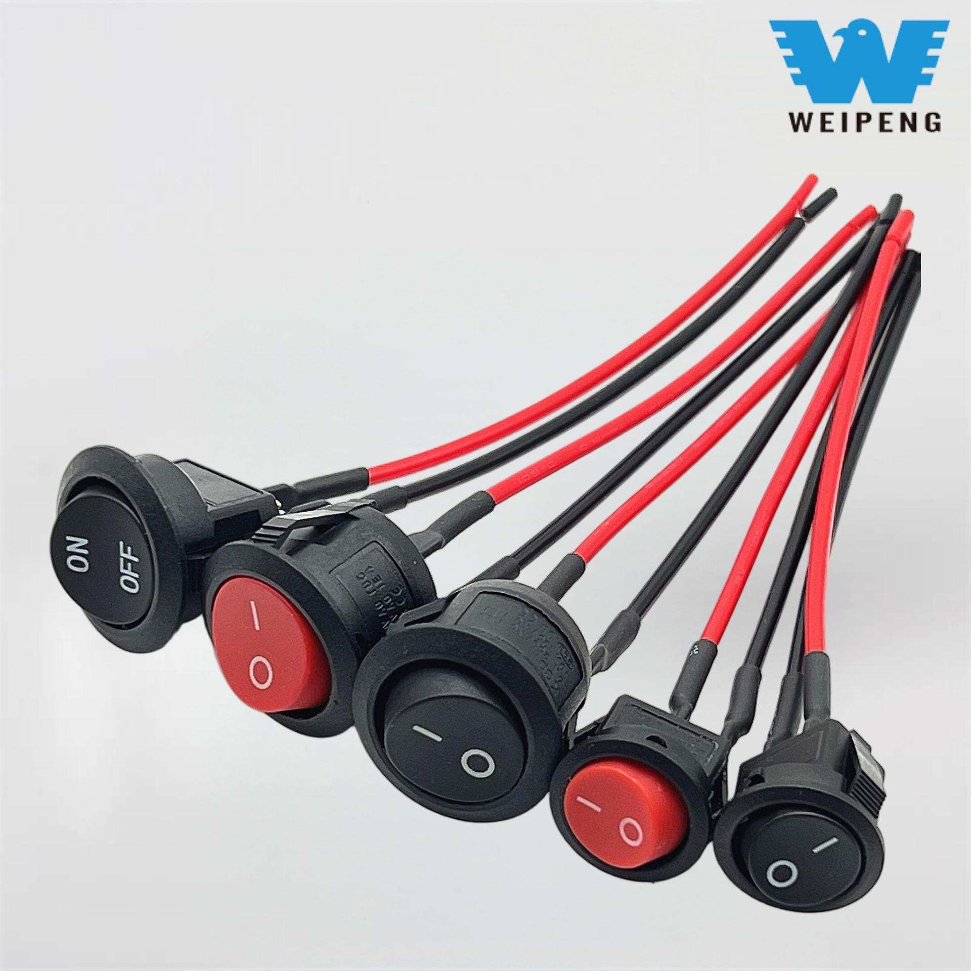 Công tắc hàn hai chân tròn mở tròn 20mm