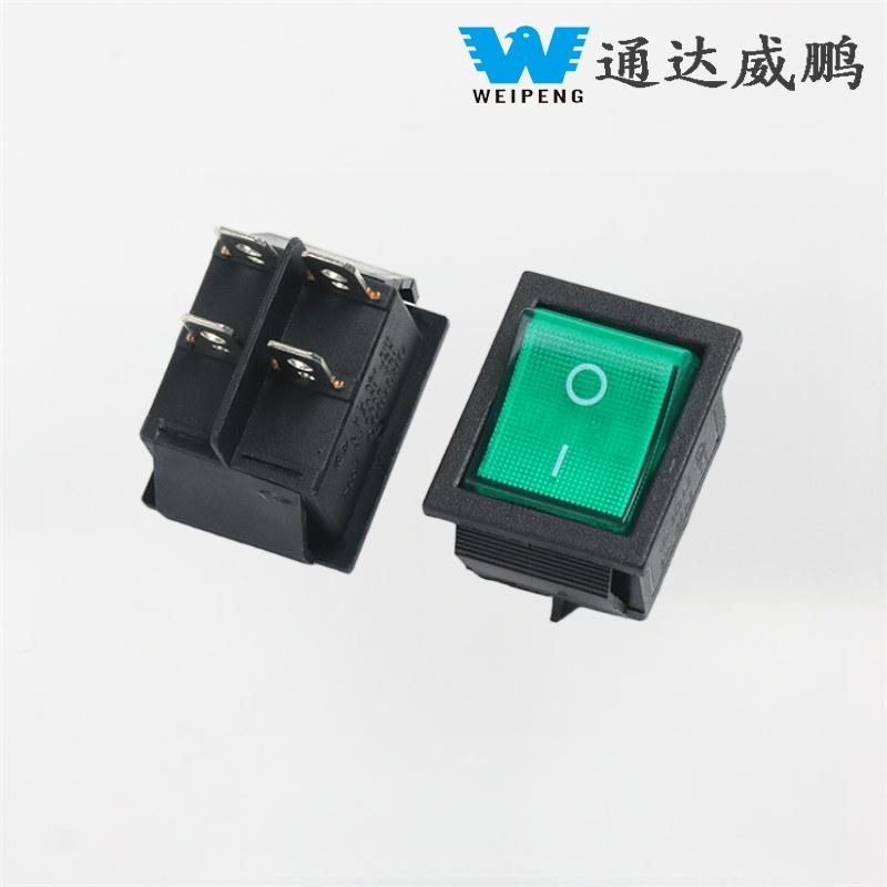 Công tắc Rocker Kcd4 Bốn chân 2 vị trí hiện tại cao có đèn