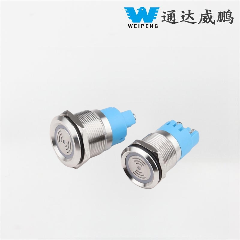 Bộ rung kim loại Công tắc nút nhấn chiếu sáng chống nước 19mm/22mm