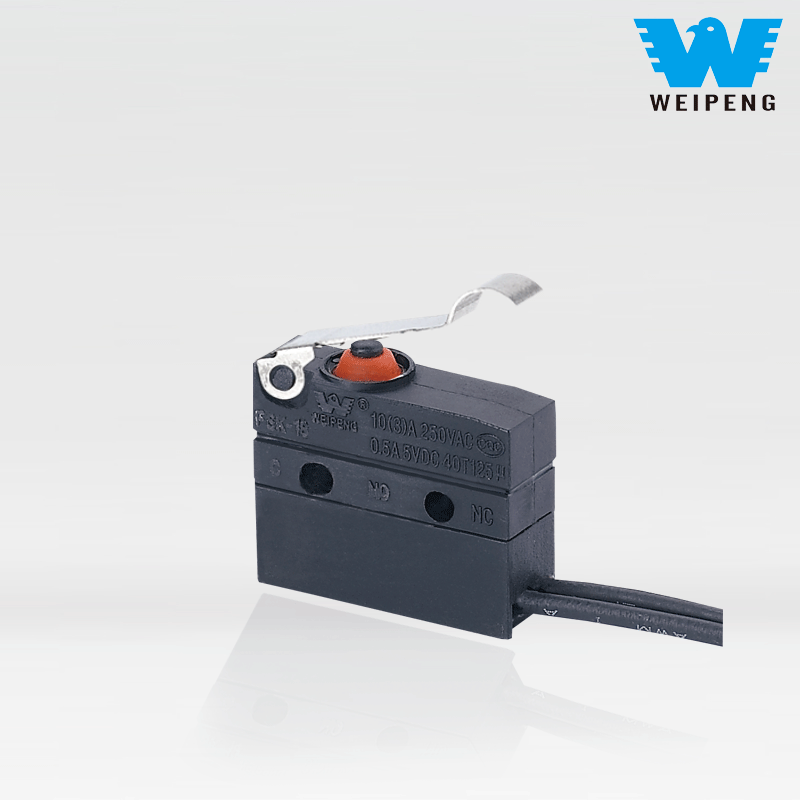 Weipeng 10A Góc cạnh đòn bẩy Side-Exit IP67 Công tắc micro chống nước kín