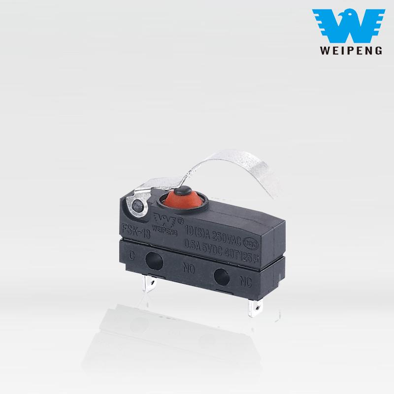 Nhà sản xuất công tắc Micro ghế ô tô Weipeng 10A Side-Exit IP67